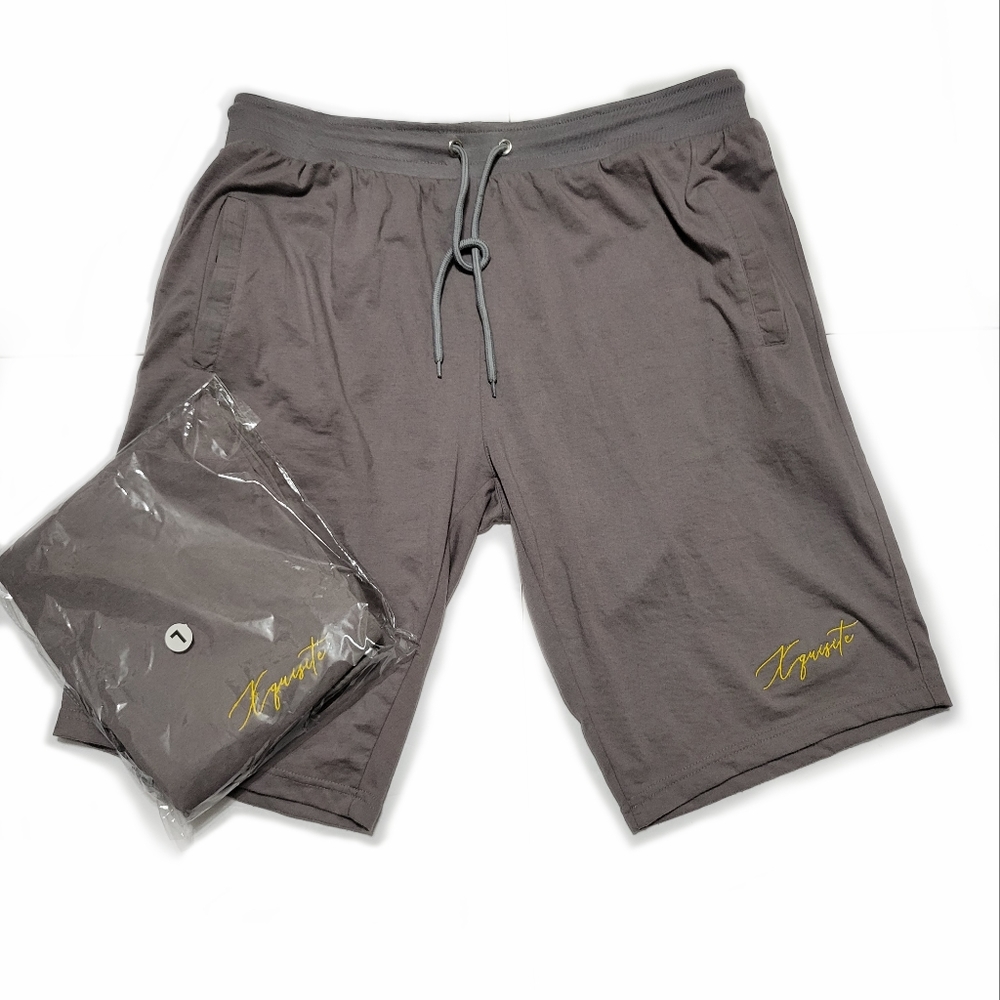 Xquisite Gray "Gold Signature" shorts